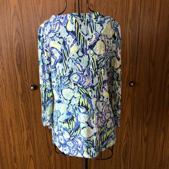 Lily Pulitzer Medium 3/4 sleeve - Picture 6 of 7